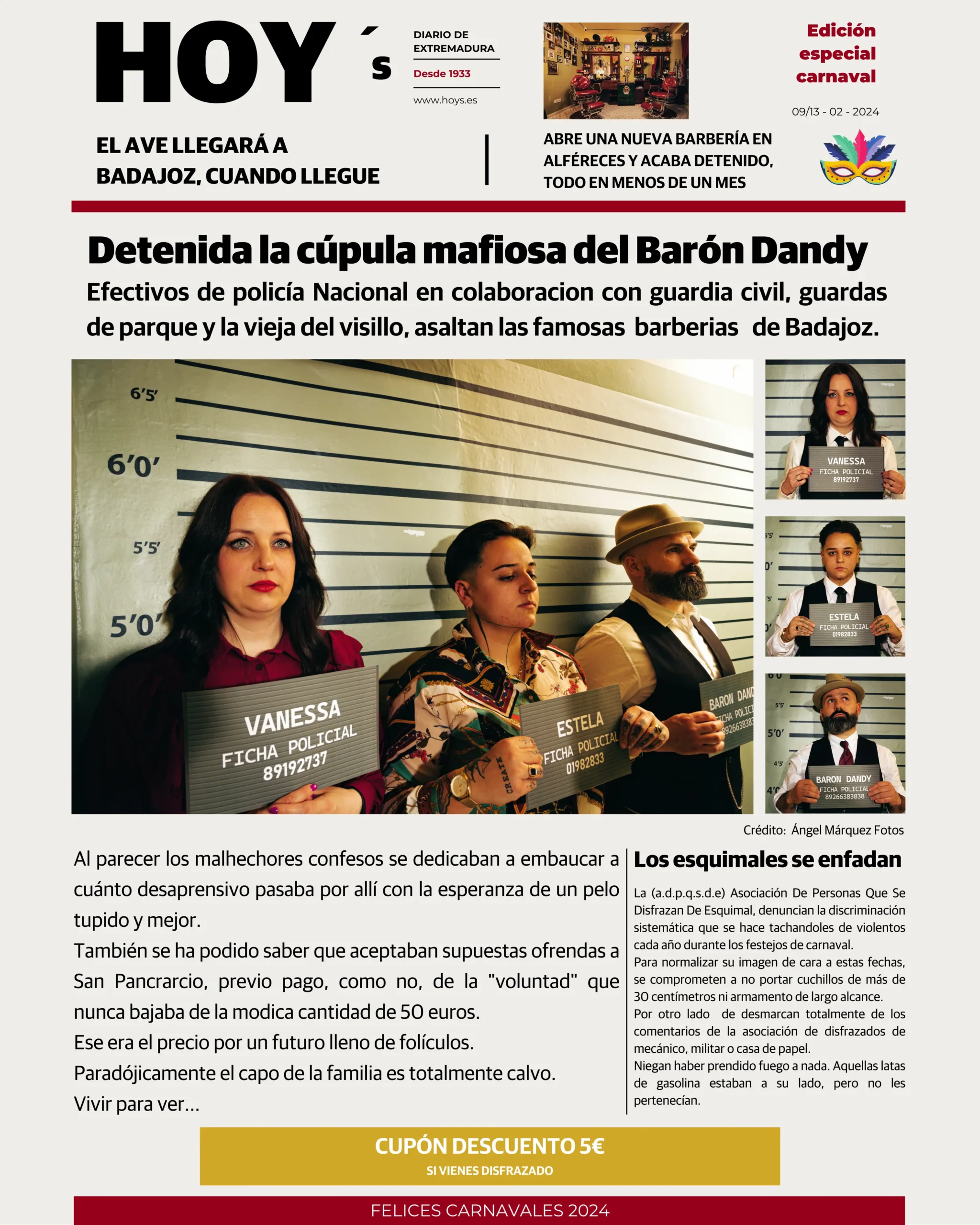Periodico HOY´s Baron Dandy Publicidad y SEM PYMES HACKS